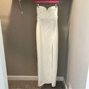 Aidan Mattox White Gown